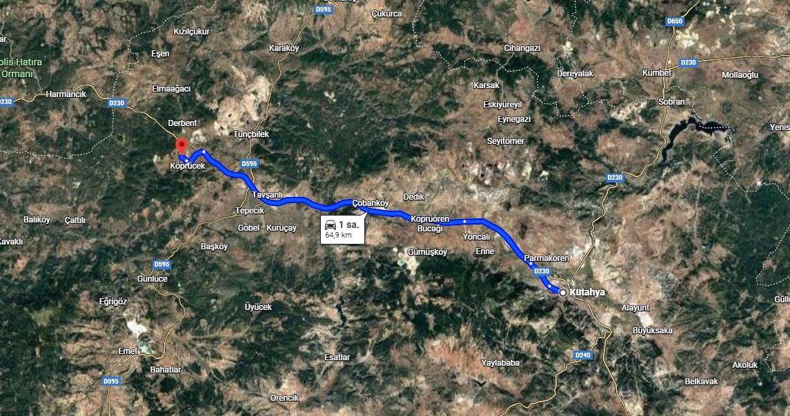 KÜTAHYA TAVŞANLI KÖPRÜCEK KÖYÜNDE 1.256M² TARLAMIZ SATILIKTIR. - KÜTAHYA TAVŞANLI fotoğraf 4